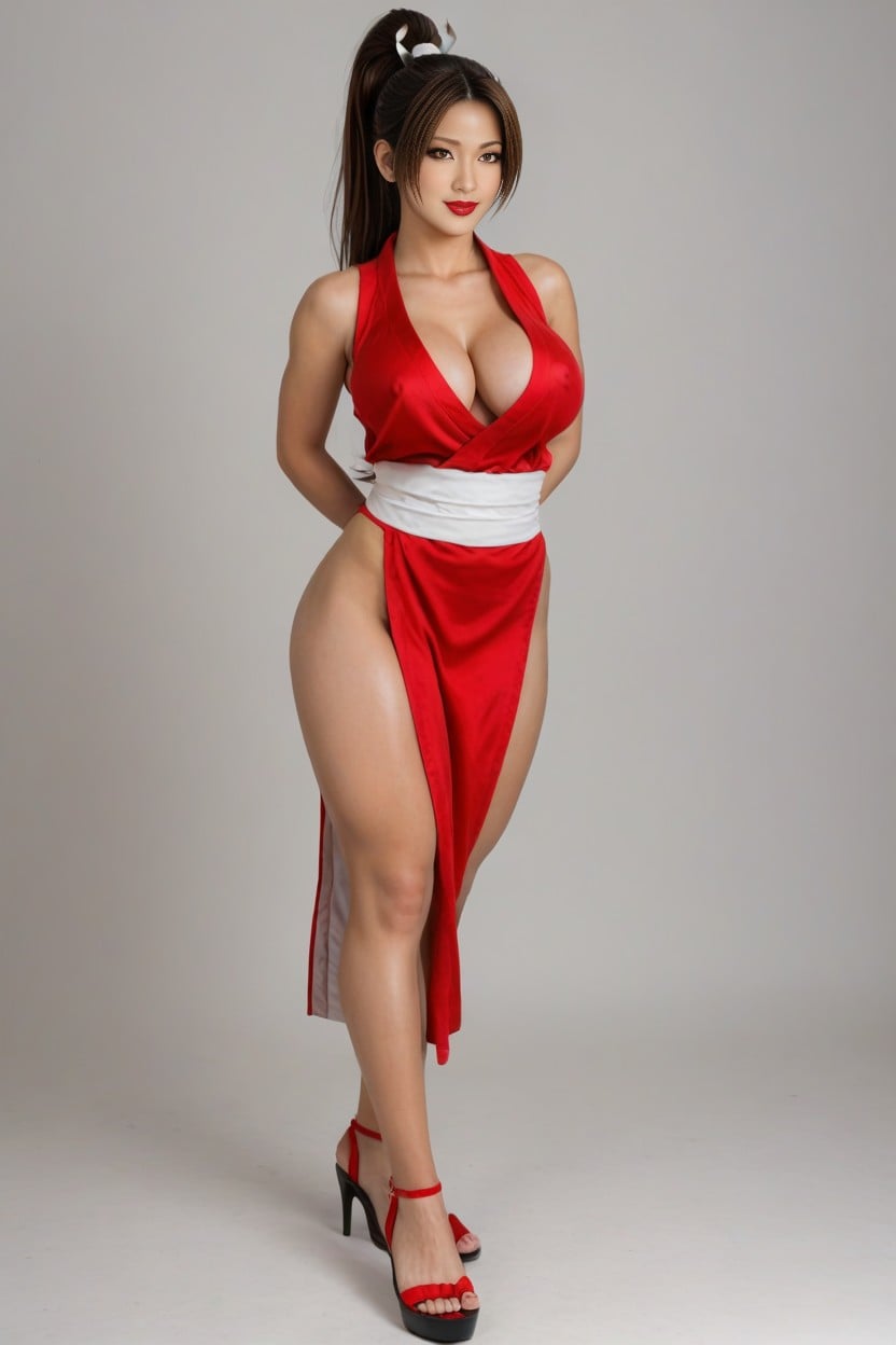 Award Winning Photo, Side View, Thick Thighs AI Porn