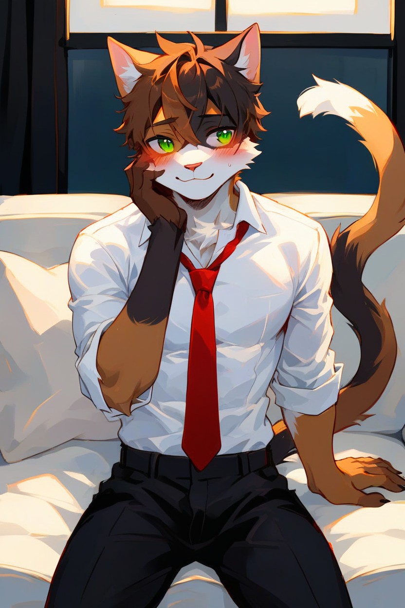 18+, Right Hand On Cheek, Furry Furry AI Porn