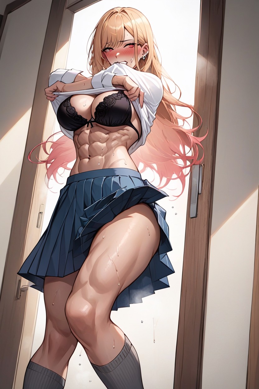 Loafers, Woman, Droppy Breasts Hentai AI Porn