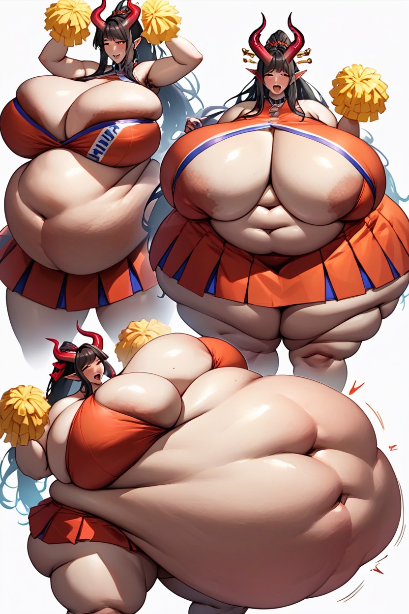 Huge Belly, Corruption, Hyper Weight Gain BBW AI Porn