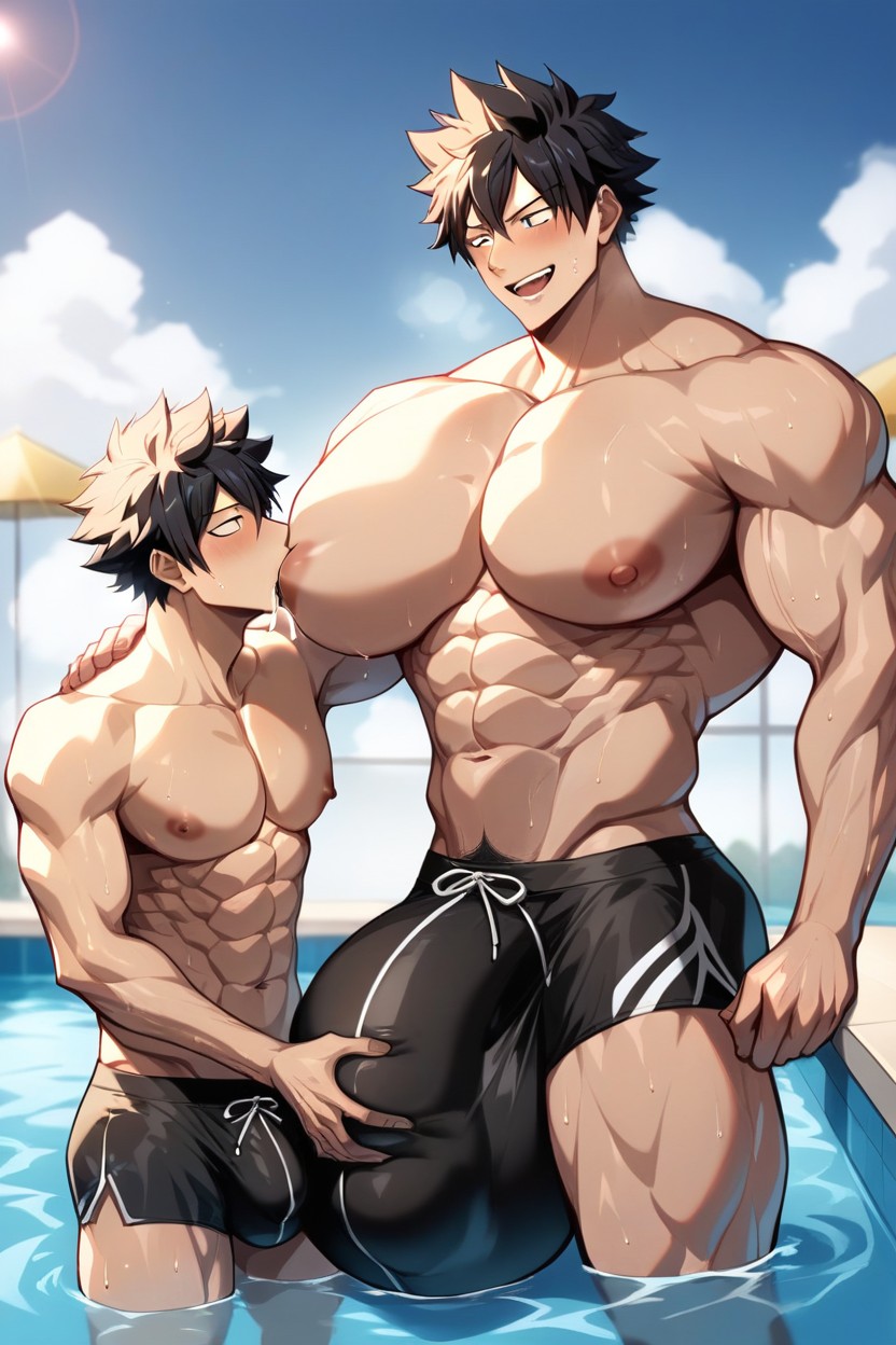 Groping, Massive Bulge, 雙人圖 AI同性戀黃片