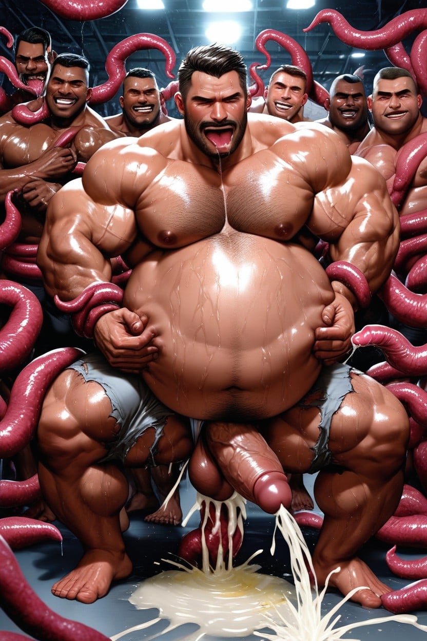 Cock In Ass, Enormous Belly, Fucking 게이 AI 포르노