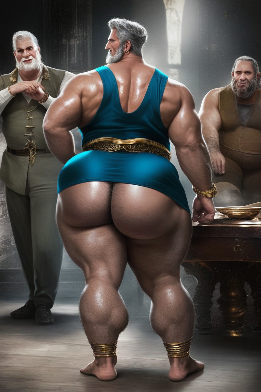Pelo Ceniza, Large Ass, Gangster Porno gay IA