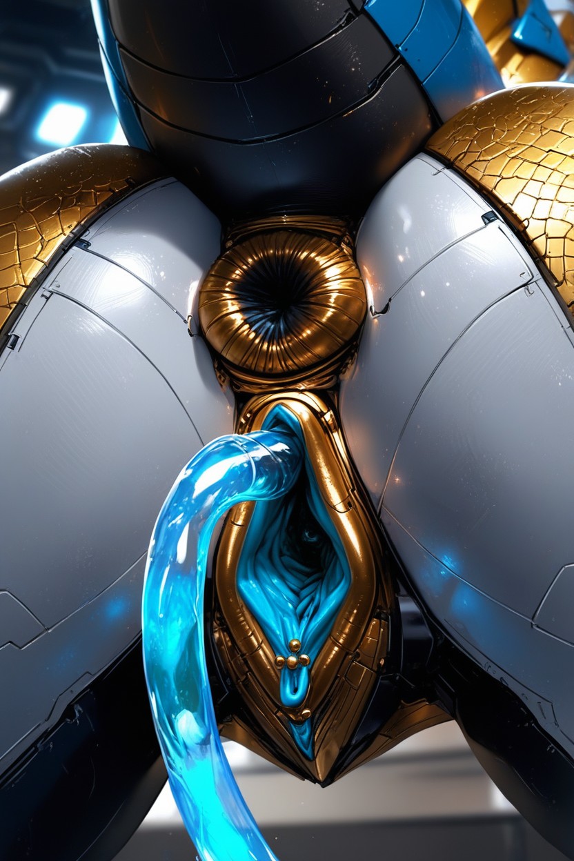 Oil Pussy, Dragon, Excessive Uranium Liquid Dripping From Pussy Furry AI Porn
