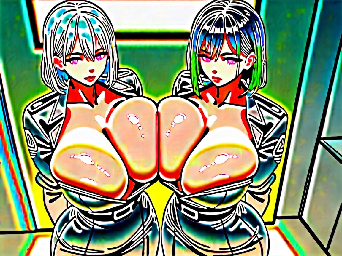 Covers One Eyey, Detailed Hair, Thick Lips Hentai AI Porn