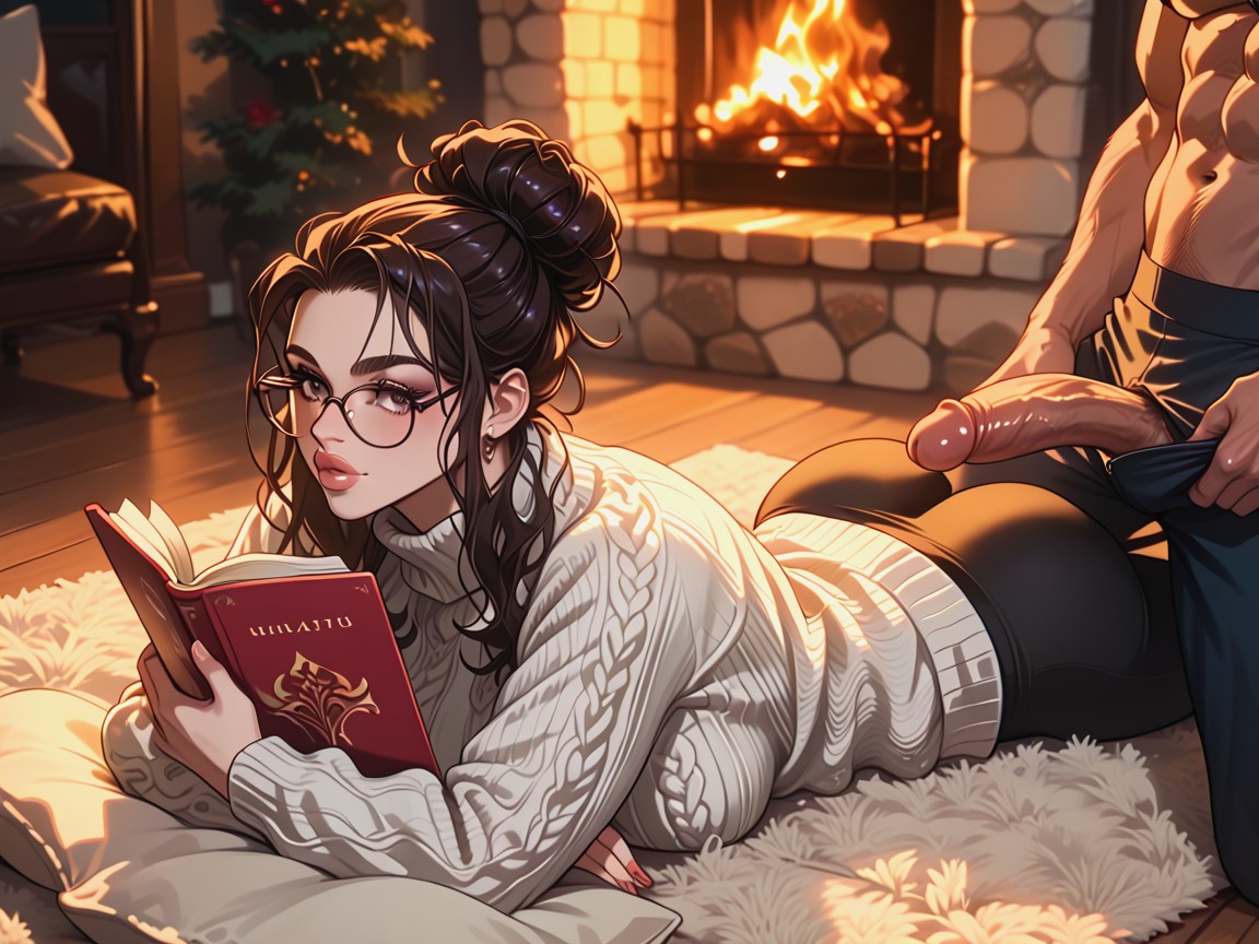 Cozy Blanket, 18+, Glasses AI Porn