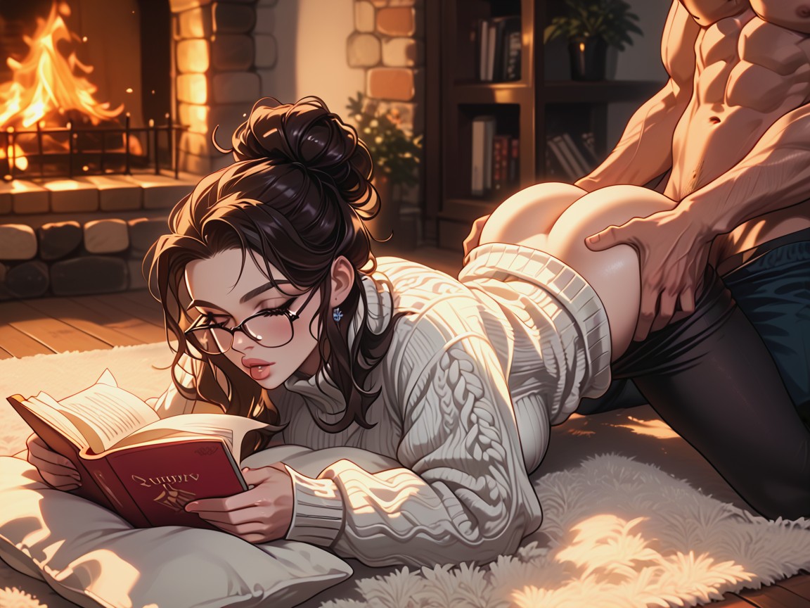 Wool Socks, Huge Man, Thick Lips AI Porn