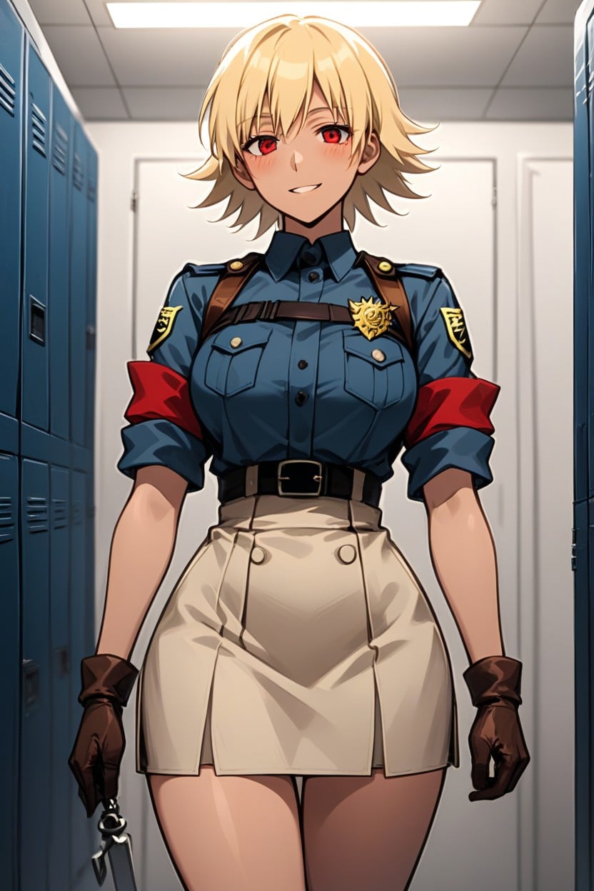 Seras Victoria From Hellsing, Red Eyes, Large Breast AI Porn