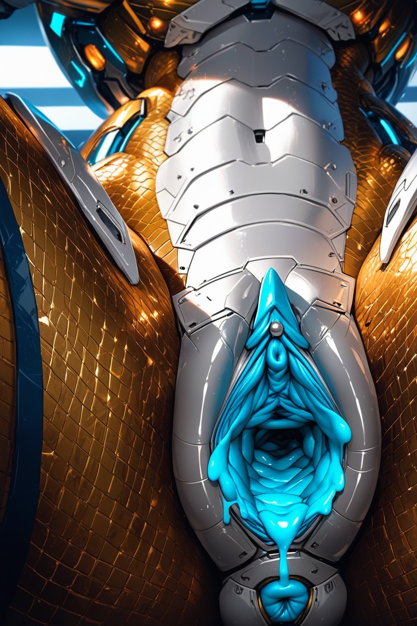 Mecha Dragon Scales, Mecha Pussy, Mecha Dragon Skin Furry AI Porn