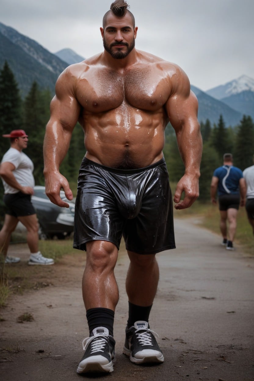 望向觀眾, Muscular Gay, Hiking Trail AI同性戀黃片
