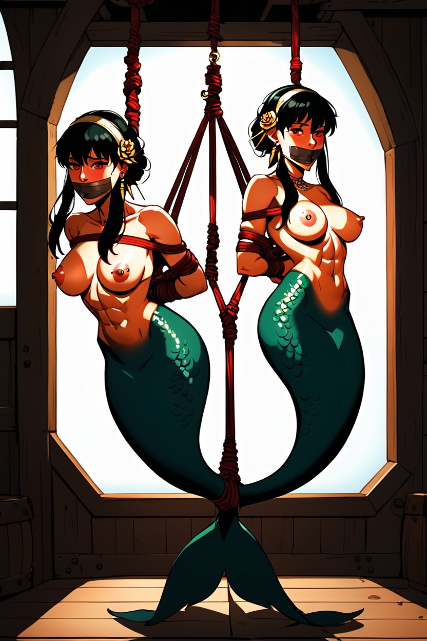 Arms Tied Behind Back, Medium Breast, Yor Briar AI Porn