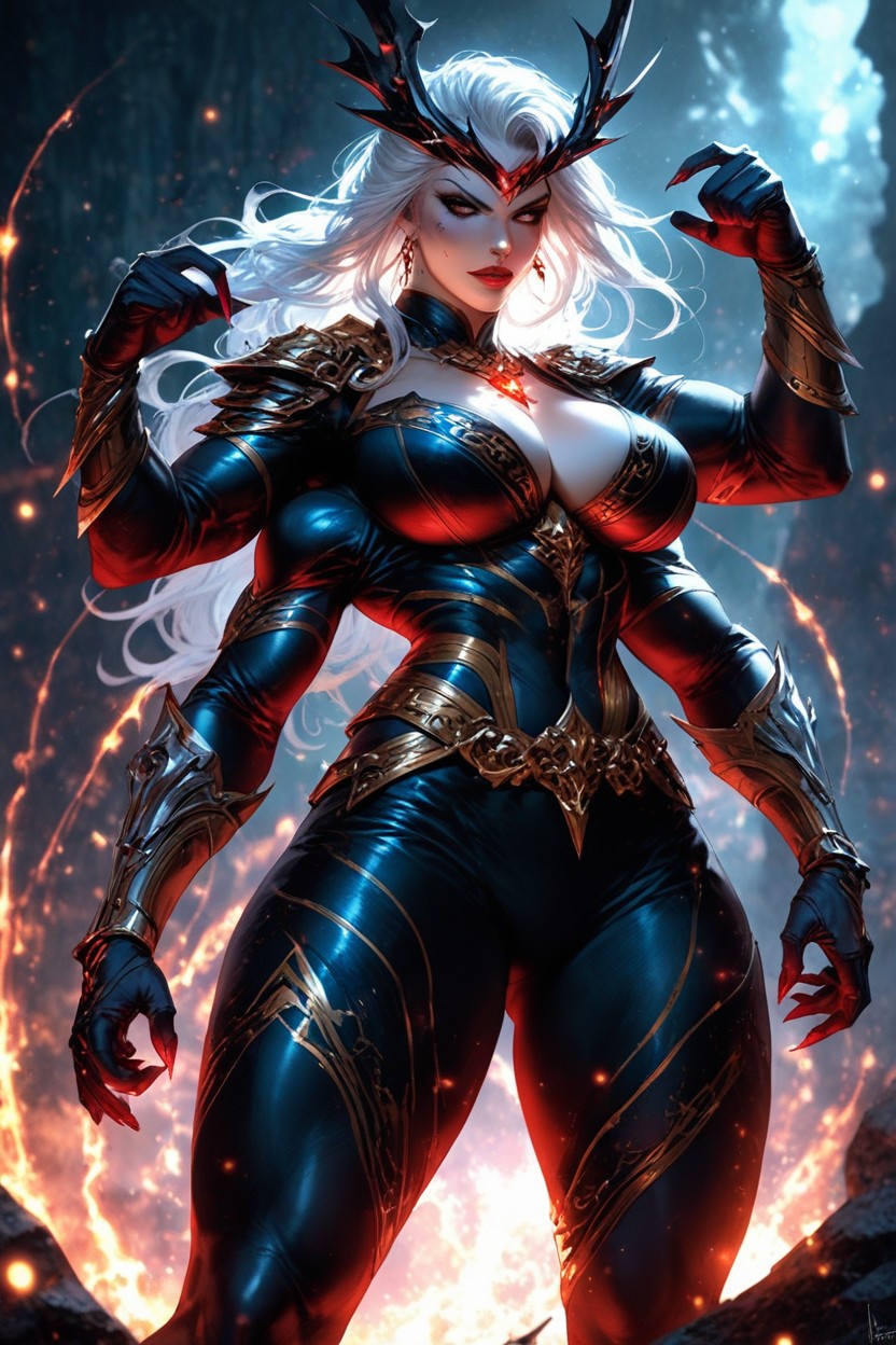 Bad Anatomy, Dominant, Muscular Thighs AI Porn