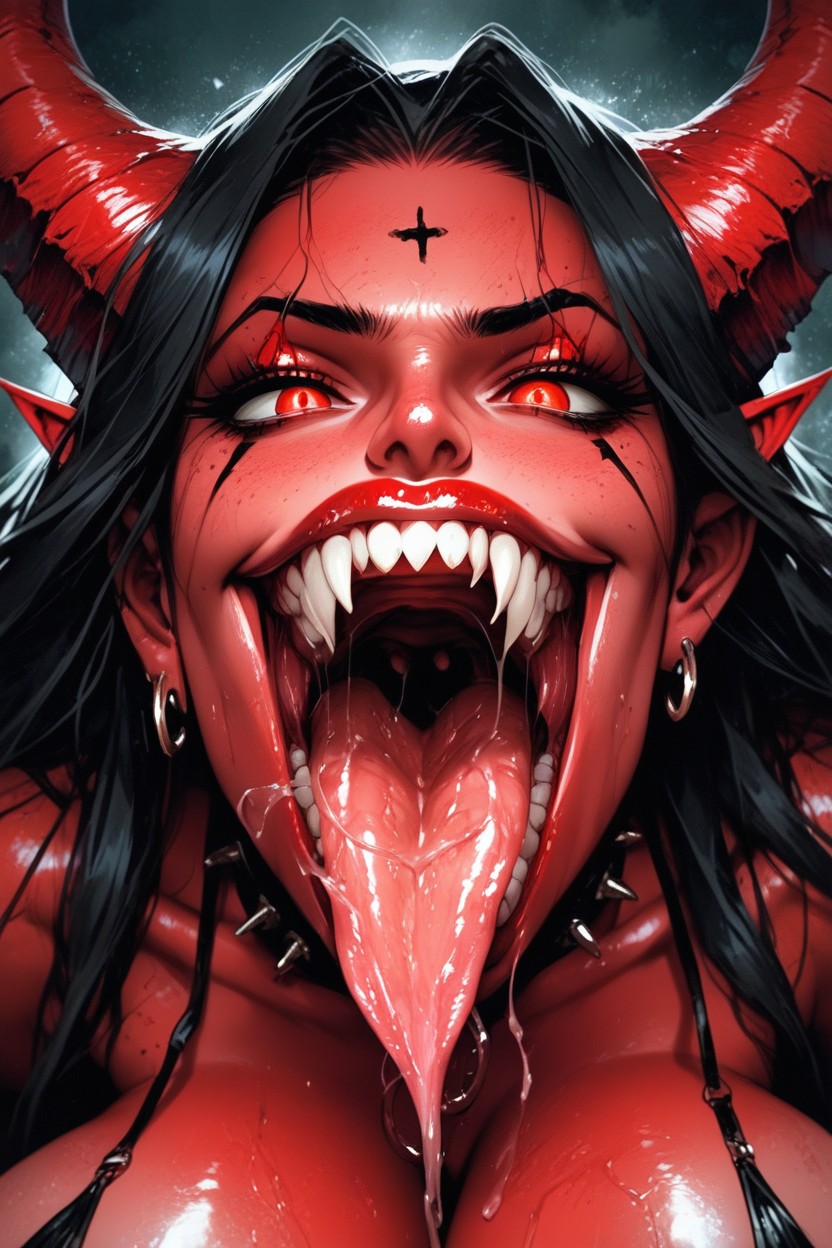 Top Down, Pure Vore Lust, Extremely Long Snake Tongue AI Porn