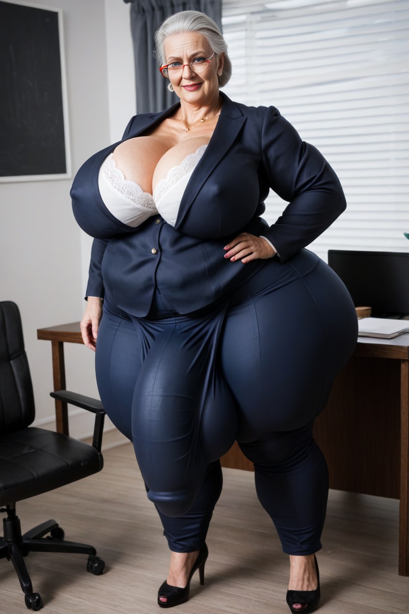 Massive Breast Implants, Cuerpo Completo, Blazer Porno IA