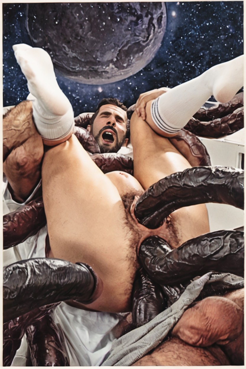 Black Cock, Man Without Cock, Oversized Giant Monster Tentacles AI同性戀黃片