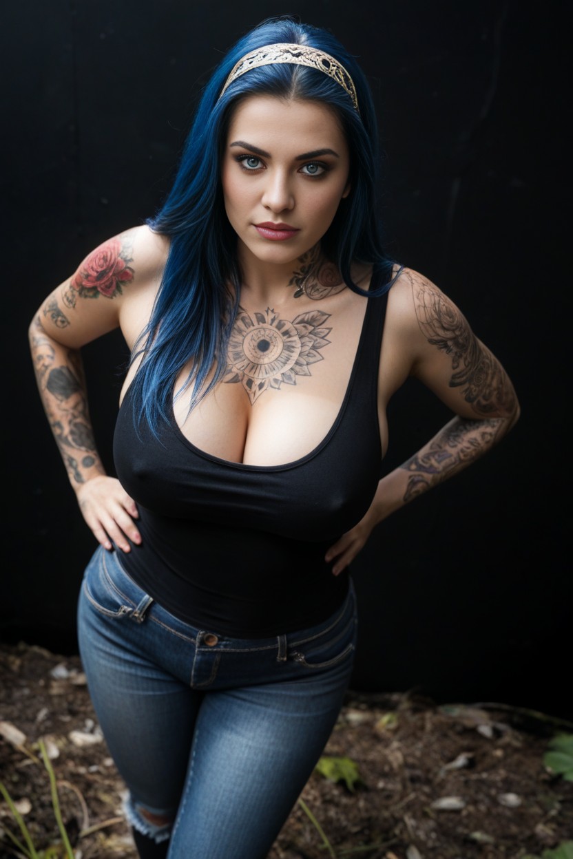 Camera From Behind, Tank Top, Big Lips AI Porn