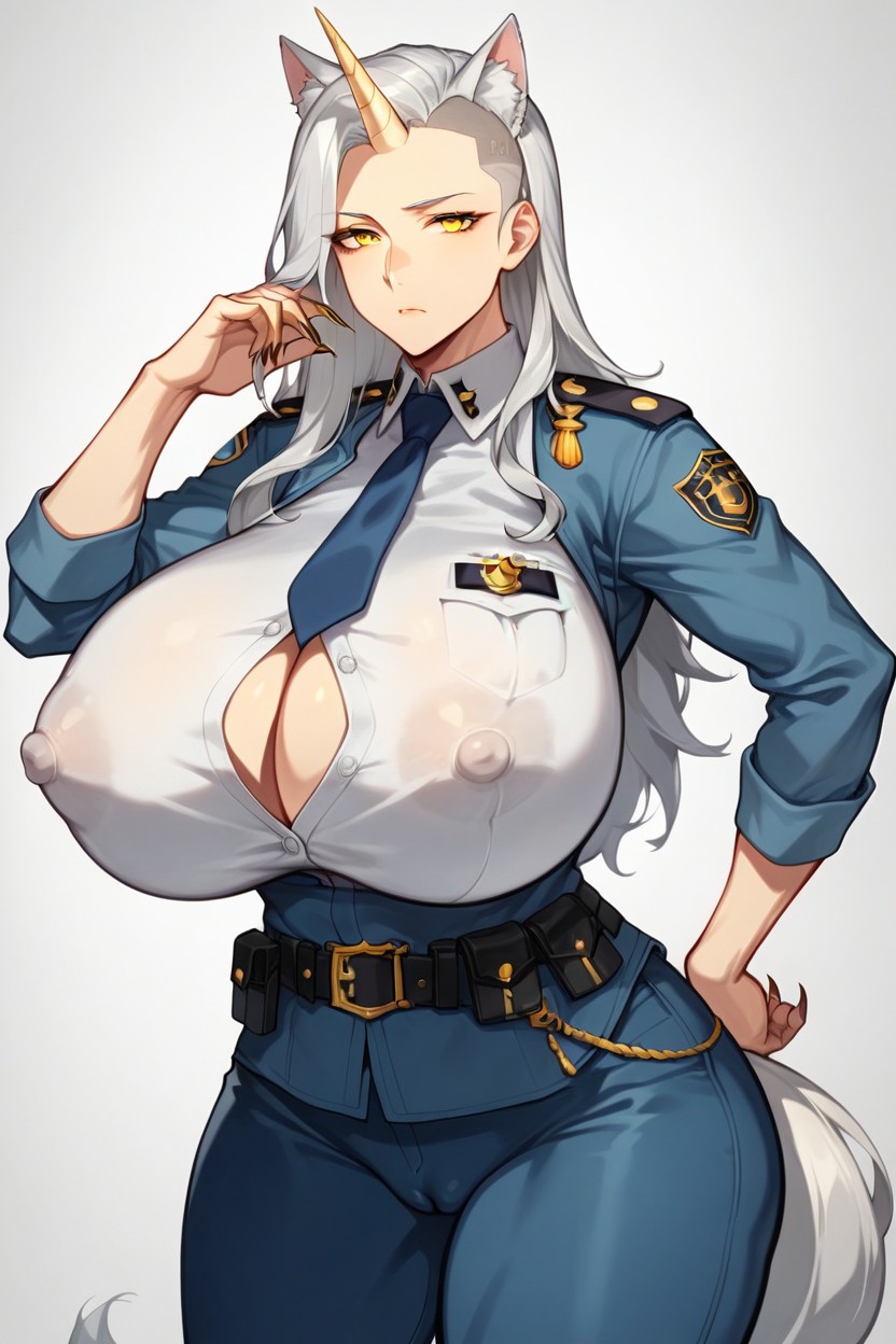 Button Gap, Belt, Pumped-up Body Hentai AI Porn