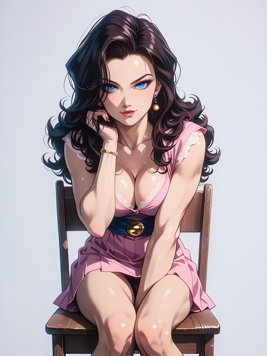 Perfect Eyes, Head Resting On Hand, Beautiful Eyes AI Porn