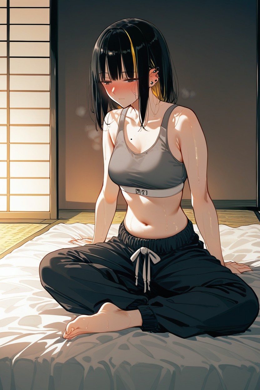 Sweaty, Black Eyes, 18+ Hentai IA