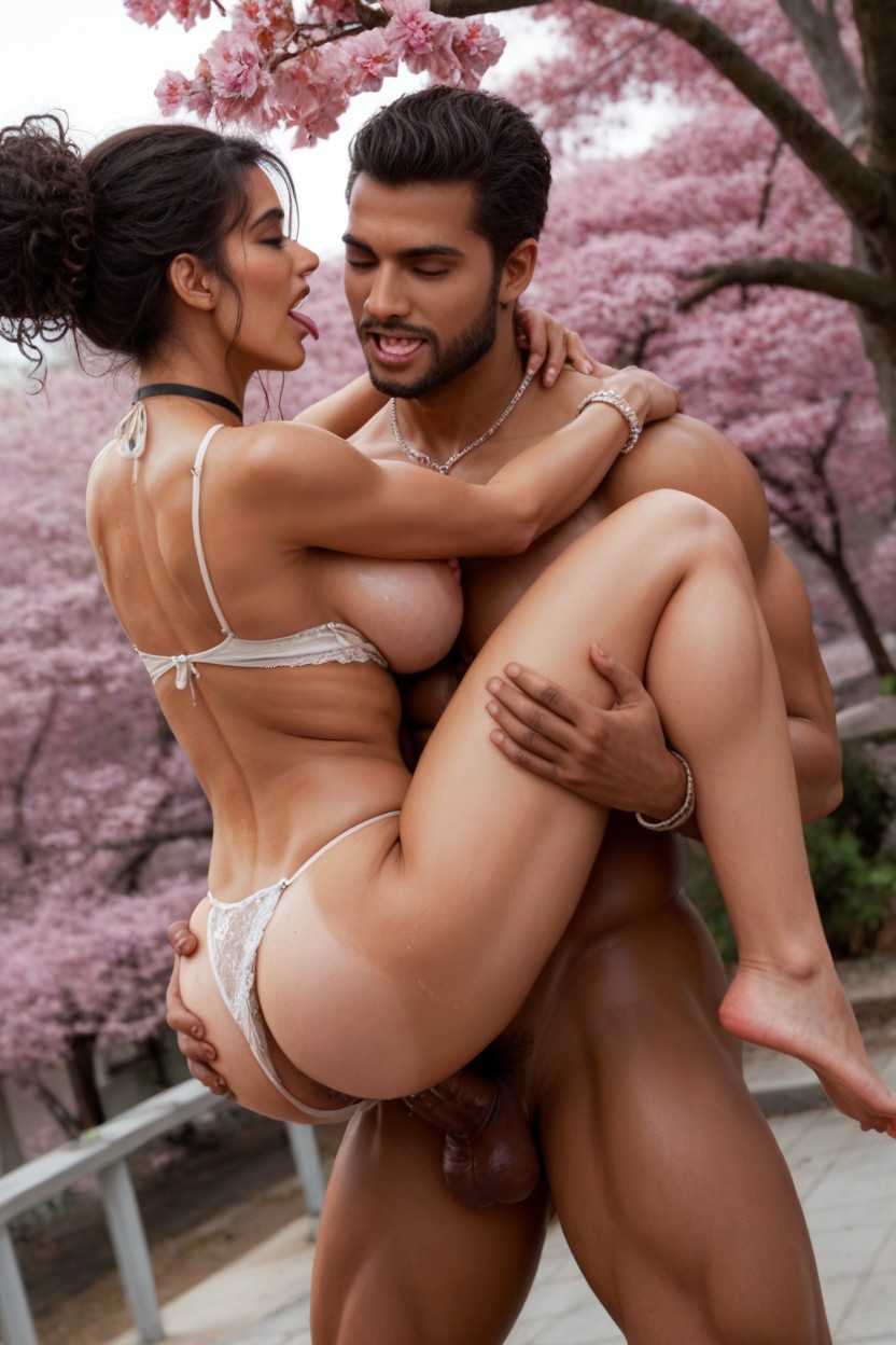 Man Grabbing Her Breasts, Body Wet, Beautiful Tamil Woman Porno indio IA
