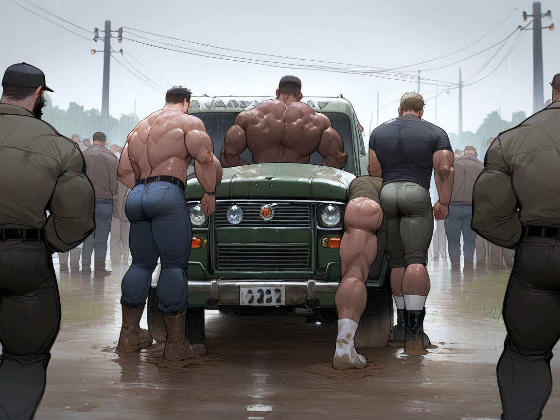 草地, Tight Ass, 眾人圍 AI同性戀黃片