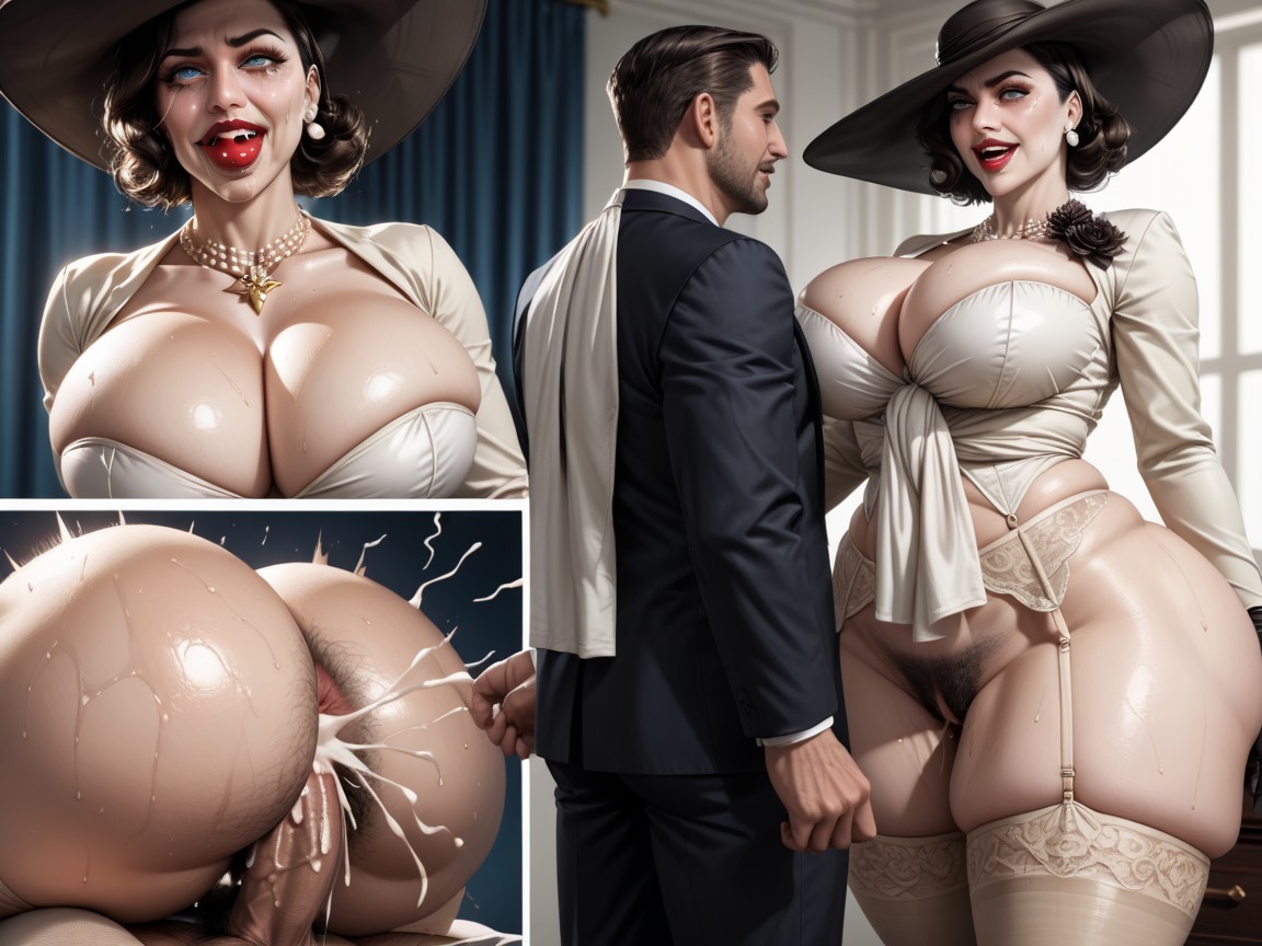 Impregnation, Ball Gag, Side View AI Porn