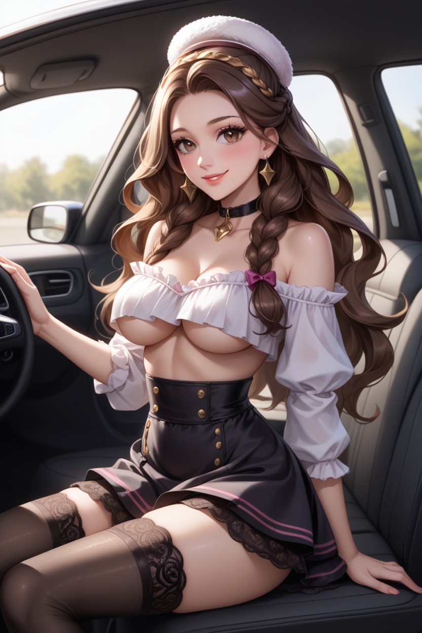 Shiny Hair, Full Lips, Slighty Blushing AI Porn