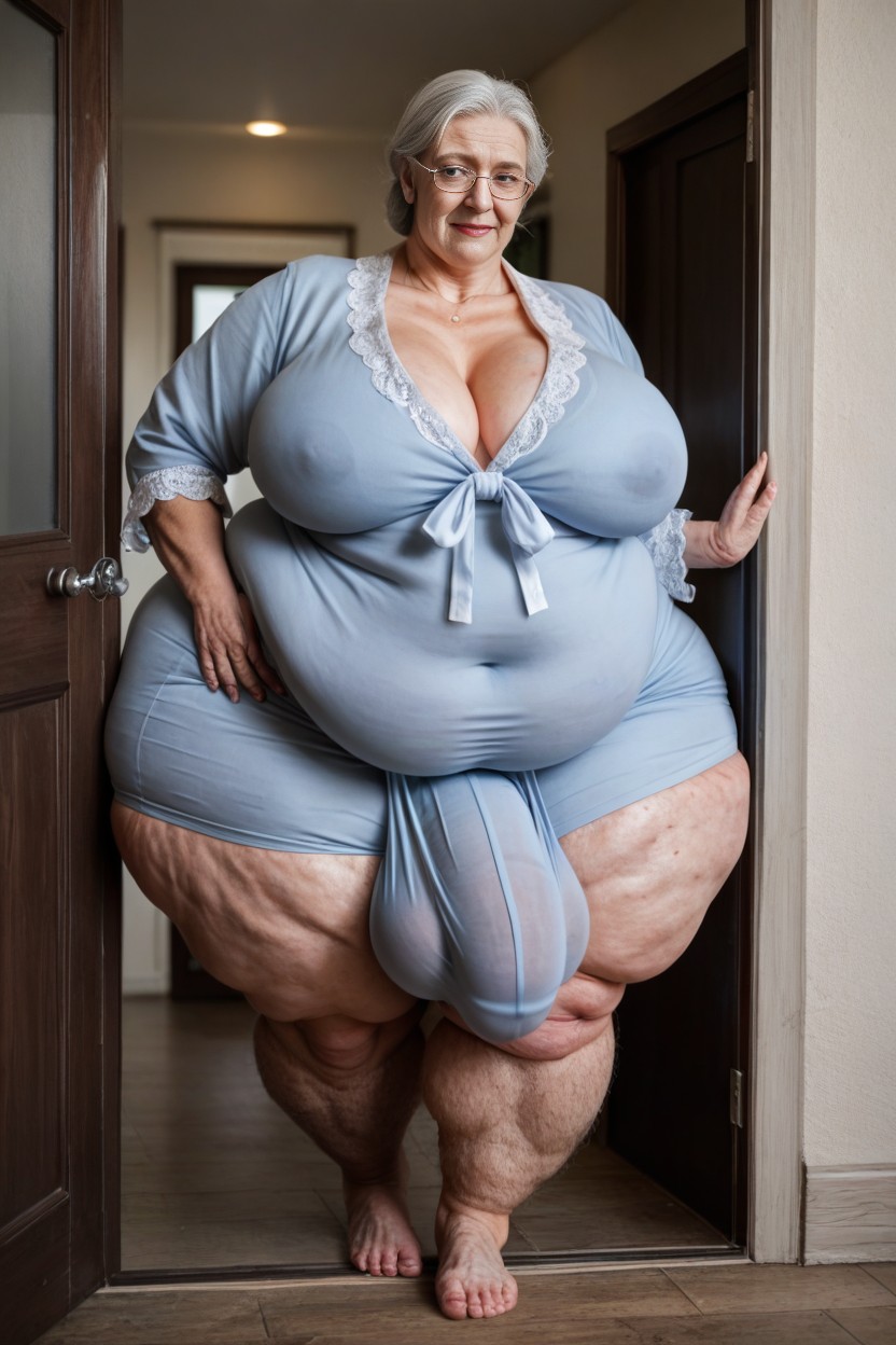 Hairy Bushy Thighs Like A Sasquatch, Outdoors, 60+ AI Porn