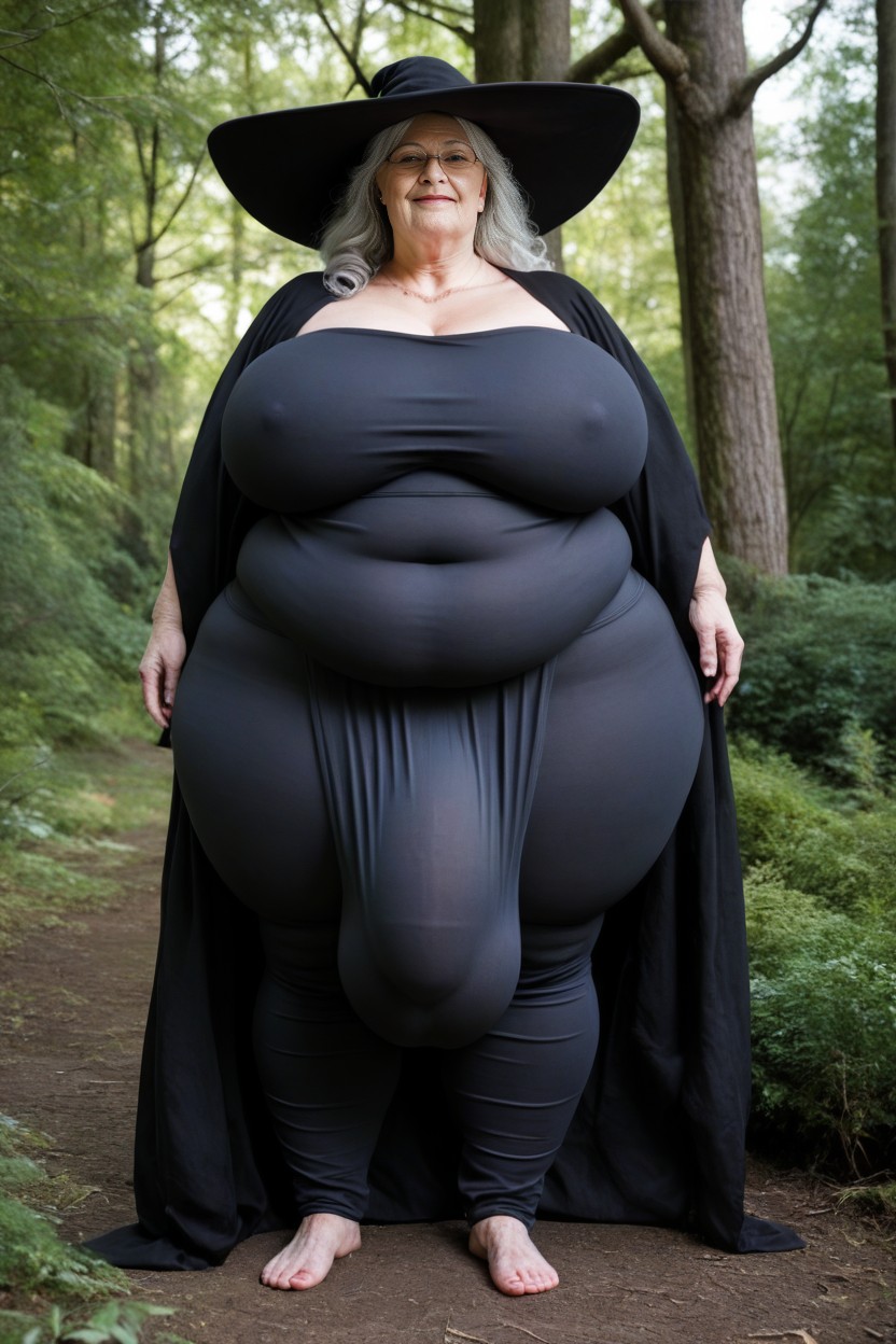 Massive Ass, Fully Clothed, Thick Huge Detailed Cock Under Baggy Pants AI Porn
