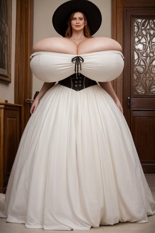 Godly Tall Amazonian, Gigantic Hyper Long Cleavage, Cock Bigger Than Entire Limb AI Porn