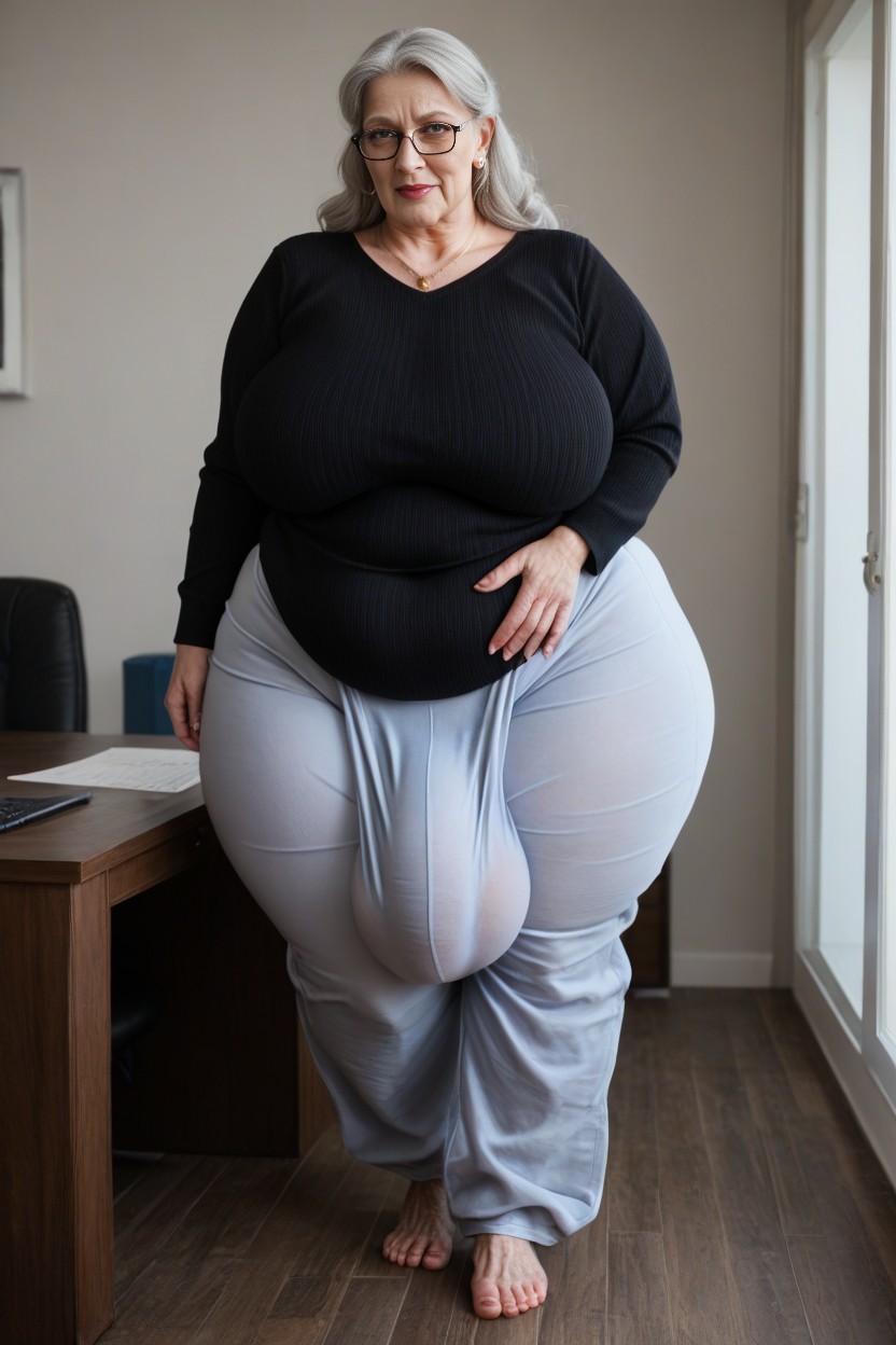 Gigantic Saggy Breast, Gigantic Ass, Large Hyper Hips AI Porn