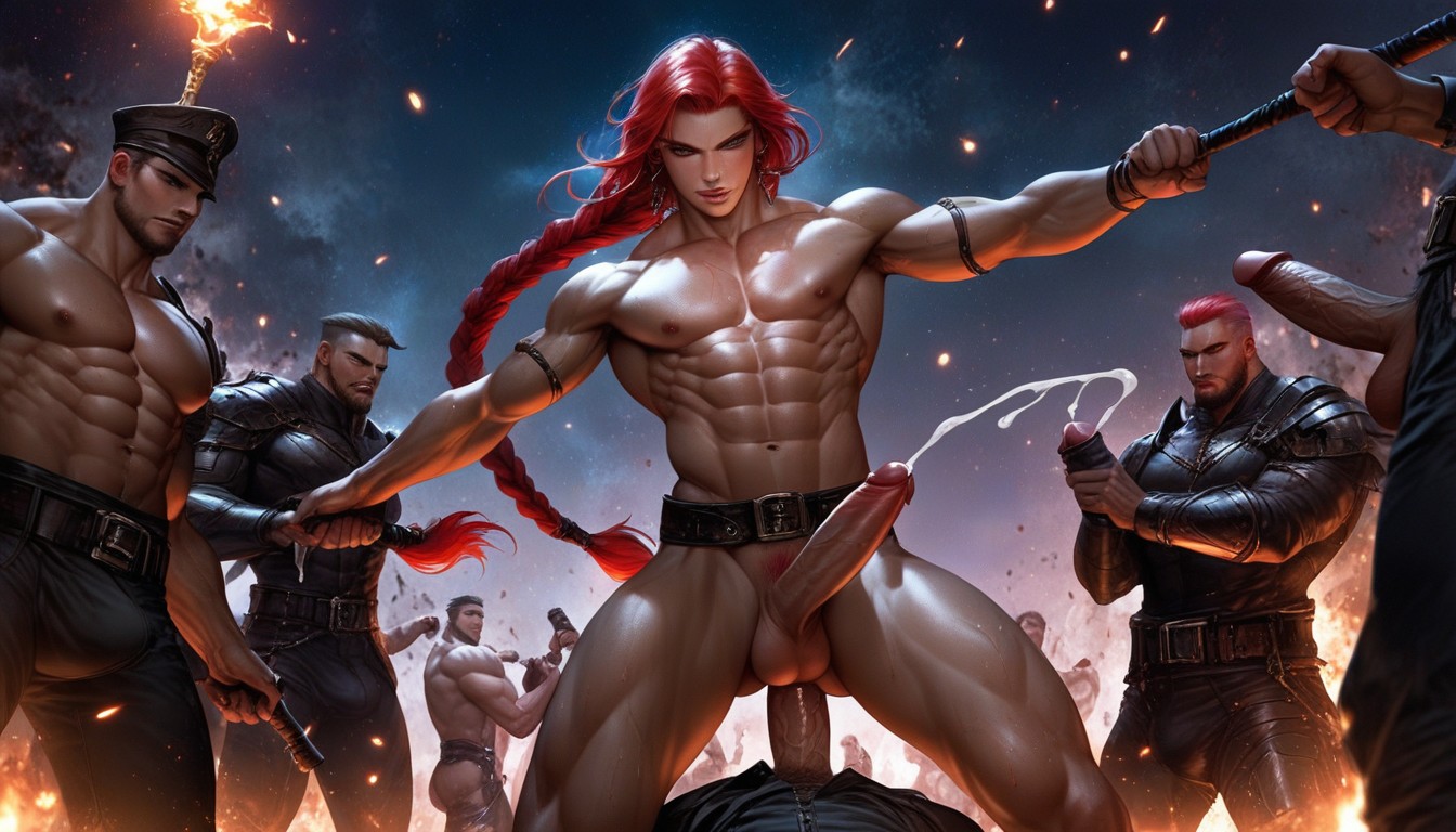 Holding Hammer, Gang Bang, Anal Sex AI Porn
