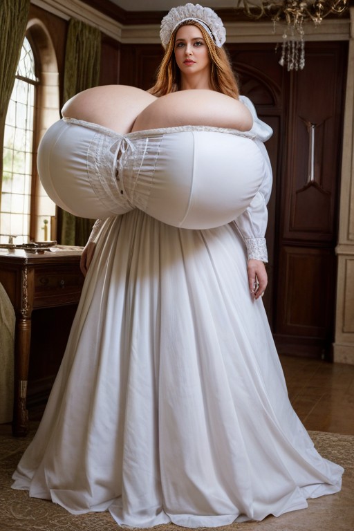 Breasts Literally Bigger Than Woman, Giant Beautiful Amazonian Goddess, People AI Porn