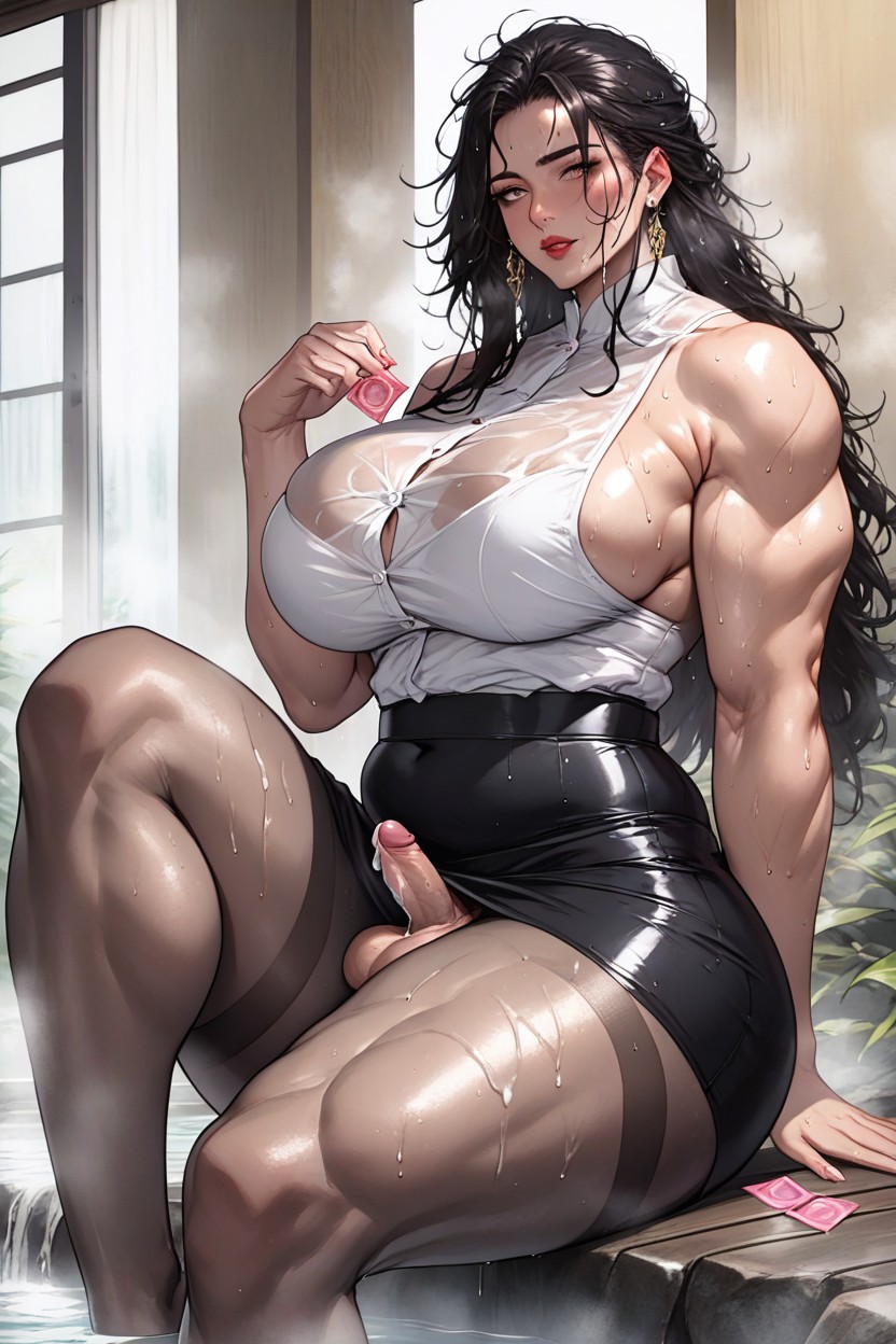 Legs, Sweaty Ass, 두꺼운 허벅지 쉬메일 AI 포르노