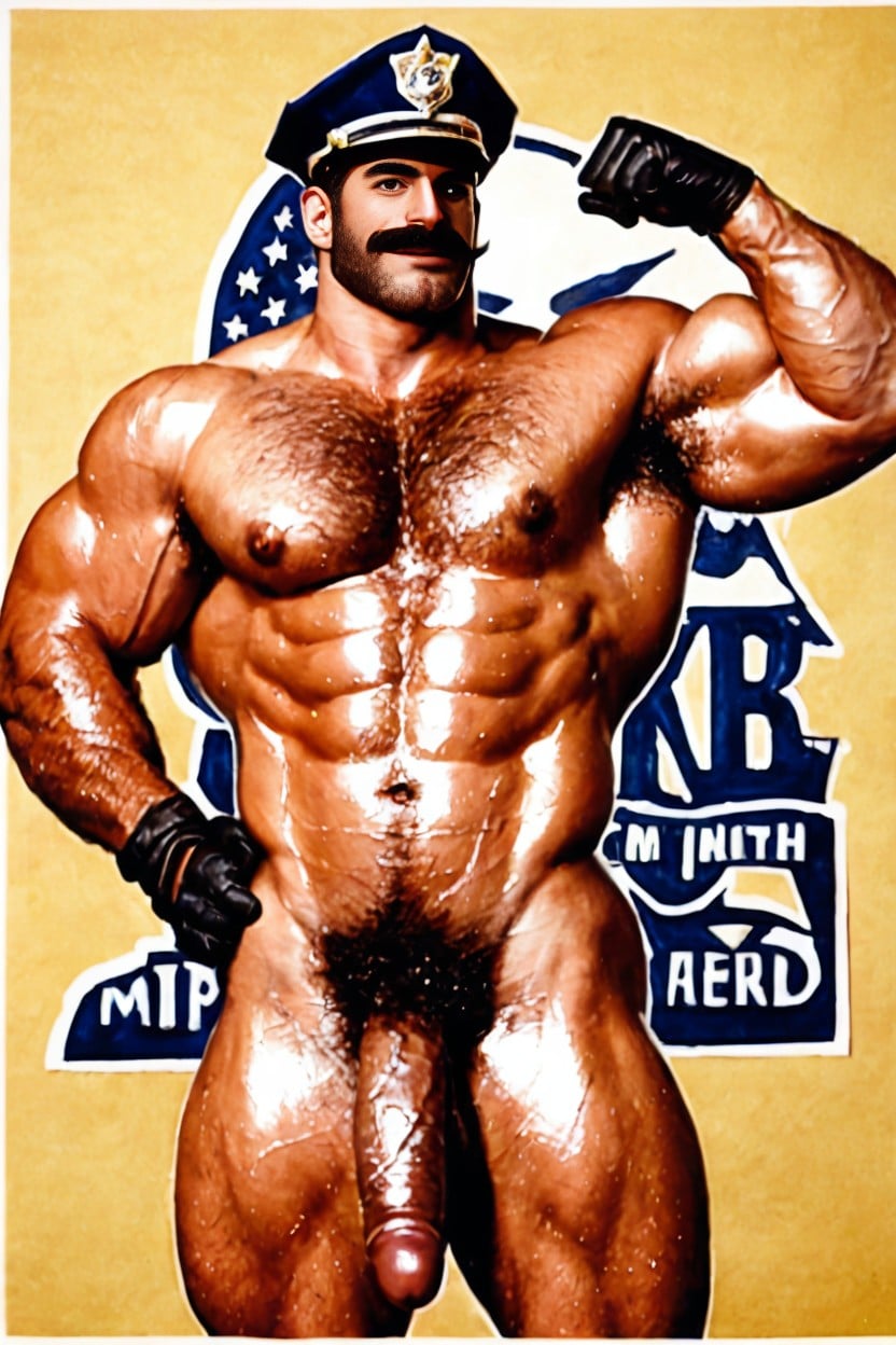 Big Moustache, Hairy Armpits, Black Gloves AI同性戀黃片