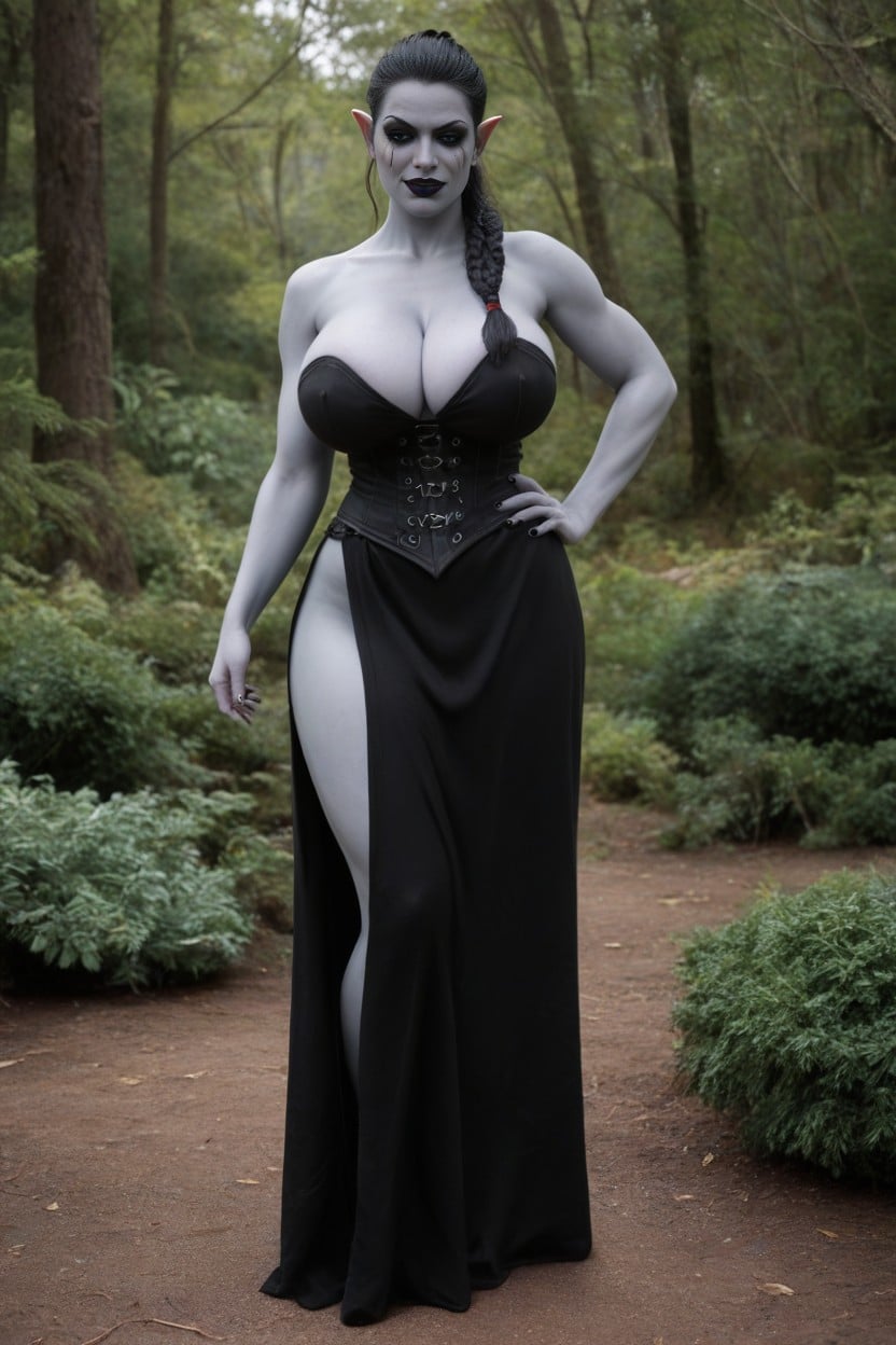 Fully Clothed, Goth Makeup, Looking At Viewer AI Porn