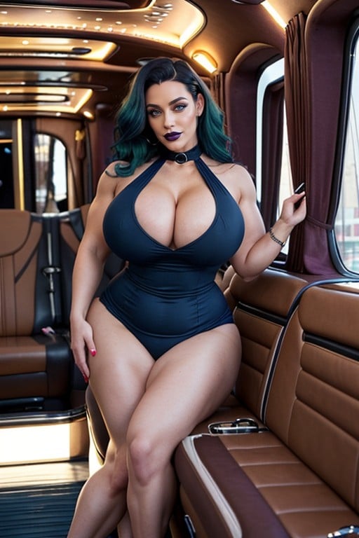 Massive Saggy Breasts, Tuxedo Dress, 18+ AI Porn