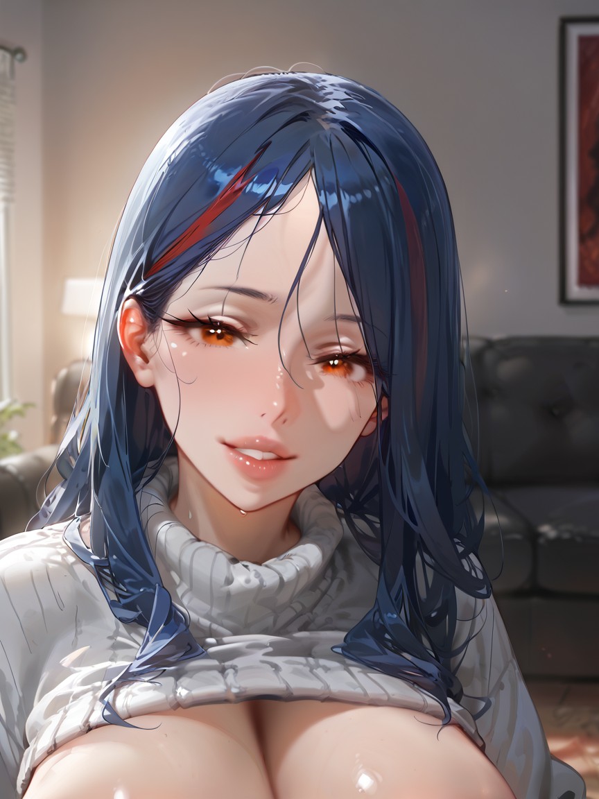 Face Detail, Cheveux Permanents, Heureux Porno IA Hentai