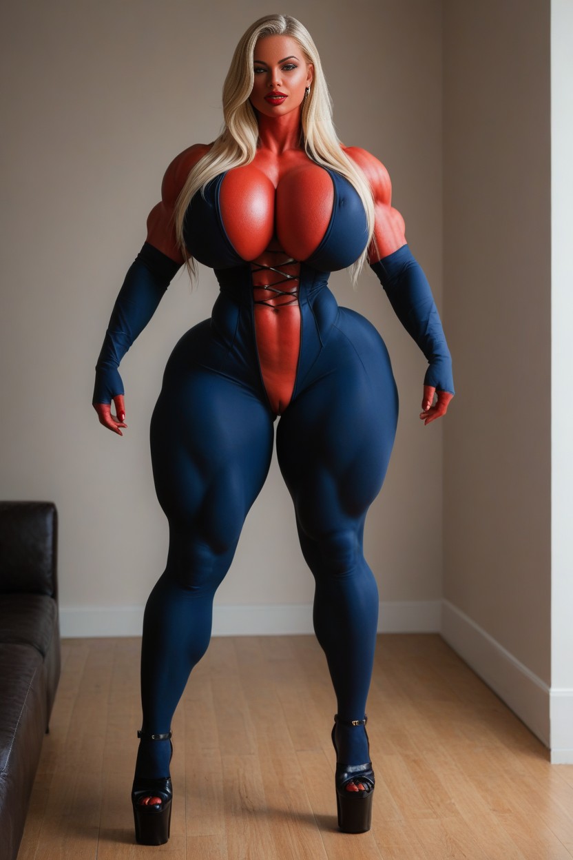 Black Boot, Red Skin, Blue Skin AI Porn