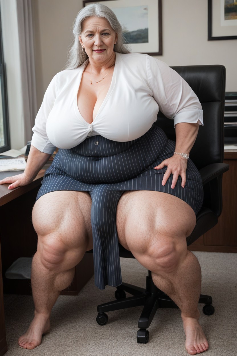 Obese, Ssbbw Gigantic Lady, Long Length AI Porn