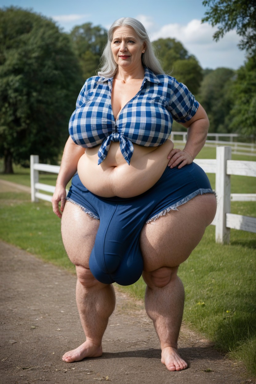 Fully Clothed, Massive Ass, Pale Skin AI Porn
