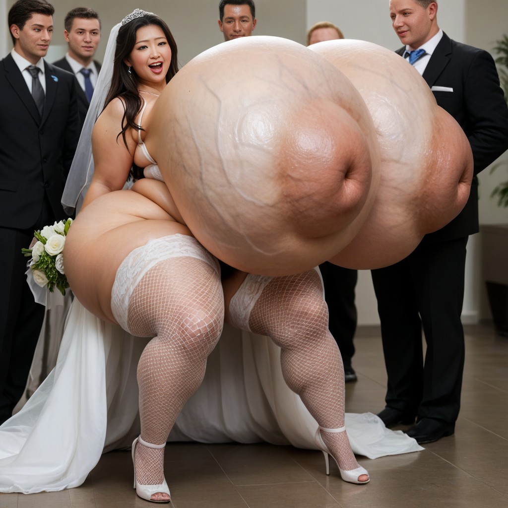 Massive Breast, Looking At Viewer, Disproportionately Large Breasts Bigger Than Room AI Porn