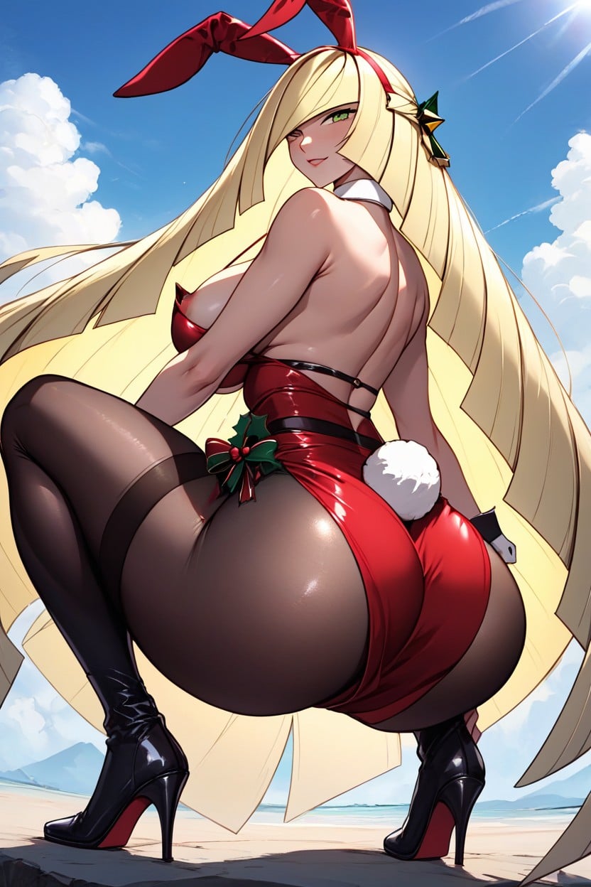 Sunlight, Half Nipples, Low Angle Hentai IA