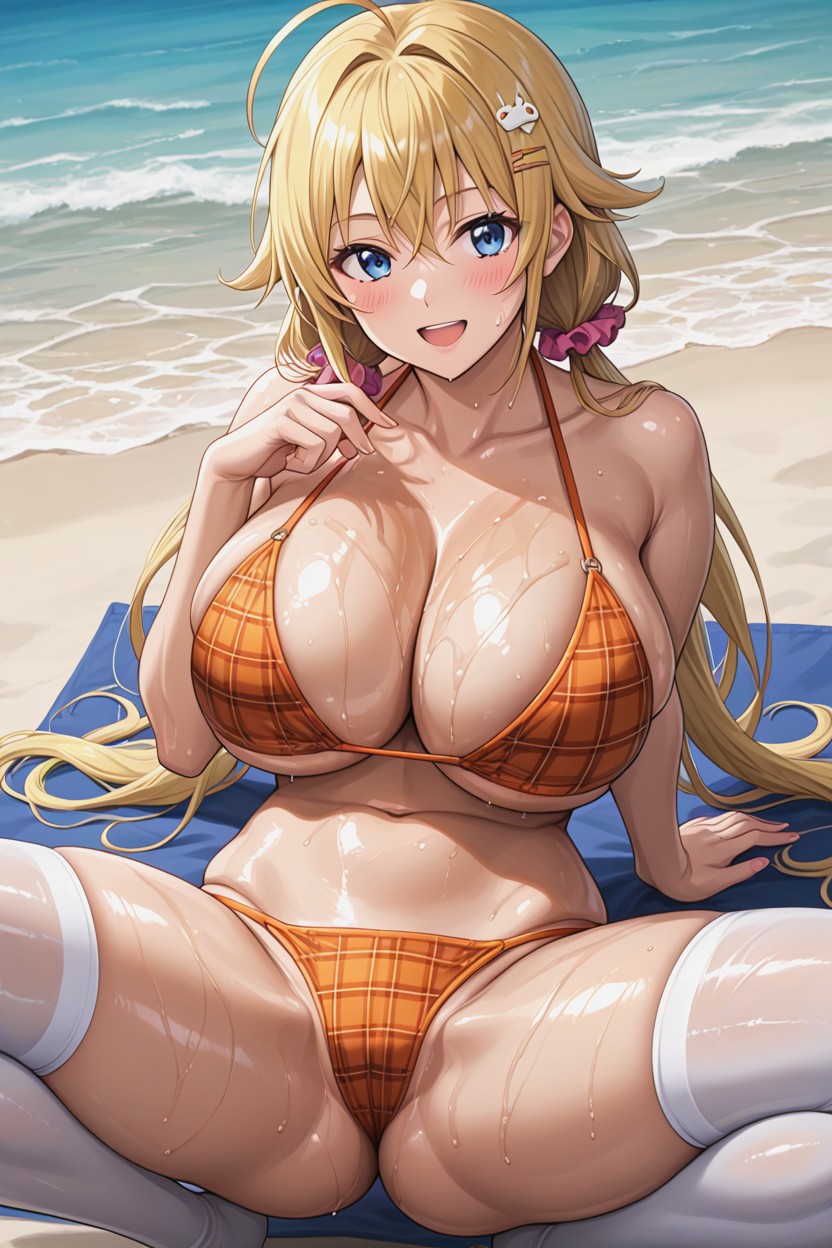Thighhighs, Rounded Ass, Cuisses Épaisses Porno IA Hentai