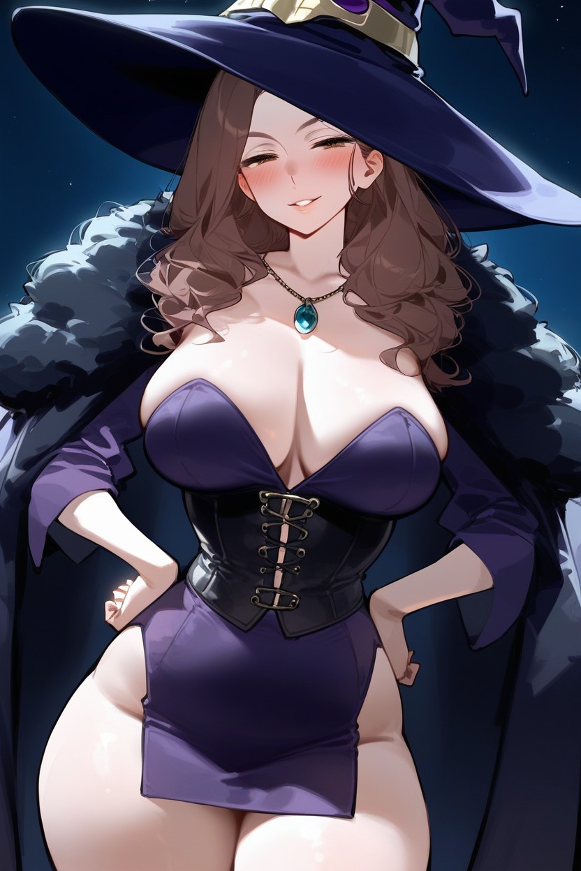 Perfect Face, Leaning, Parted Lips Hentai AI Porn