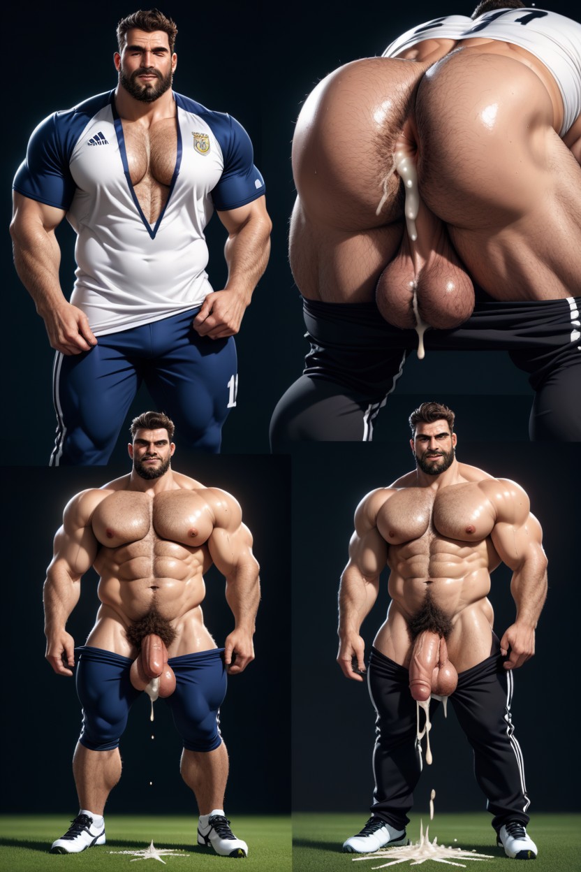 Pants Down, Soccer Stadium, Show Balls ゲイAIポルノ