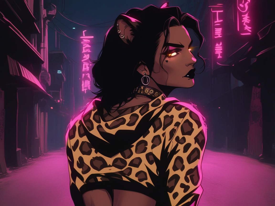 Snatched Waist, Add Details To Woman, Graffiti In Background Porno latina IA