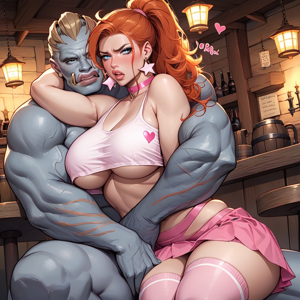 Hug, Front View, Underboob AI Porn