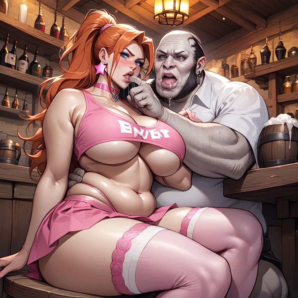 Large Breast, Saliva, Busty AI Porn