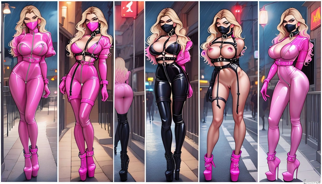 Collage, Bdsm, Cuerpo Completo Porno IA
